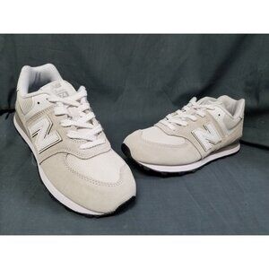 New Balance 574 Sneakers PC574EVW Gray White Kids Size 2.5 NEW NO BOX!